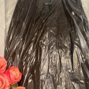 Zagato Mens Jacket Blazer 42L Brown Textured Corduroy 2-Button Lined Sport Coat